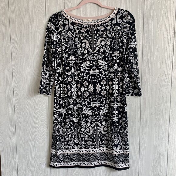 Max Studio Black Pink Print Dress Size XS NWT - Picture 1 of 4